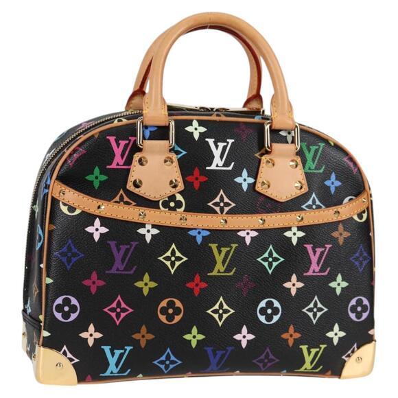 LOUIS VUITTON Monogram Multicolor Trouville Hand Bag Black M92662 - Picture 1 of 16